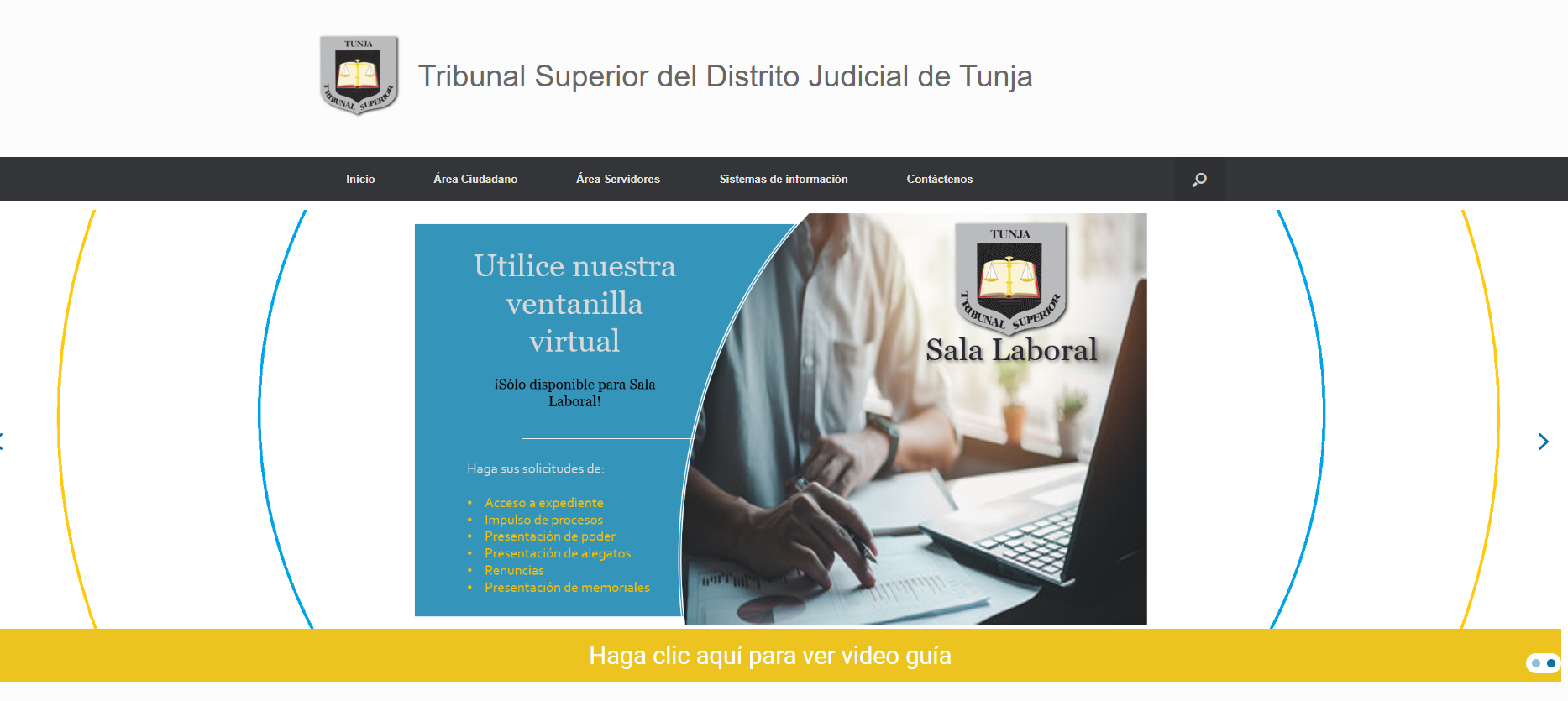 Información Tribunal Superior de Tunja